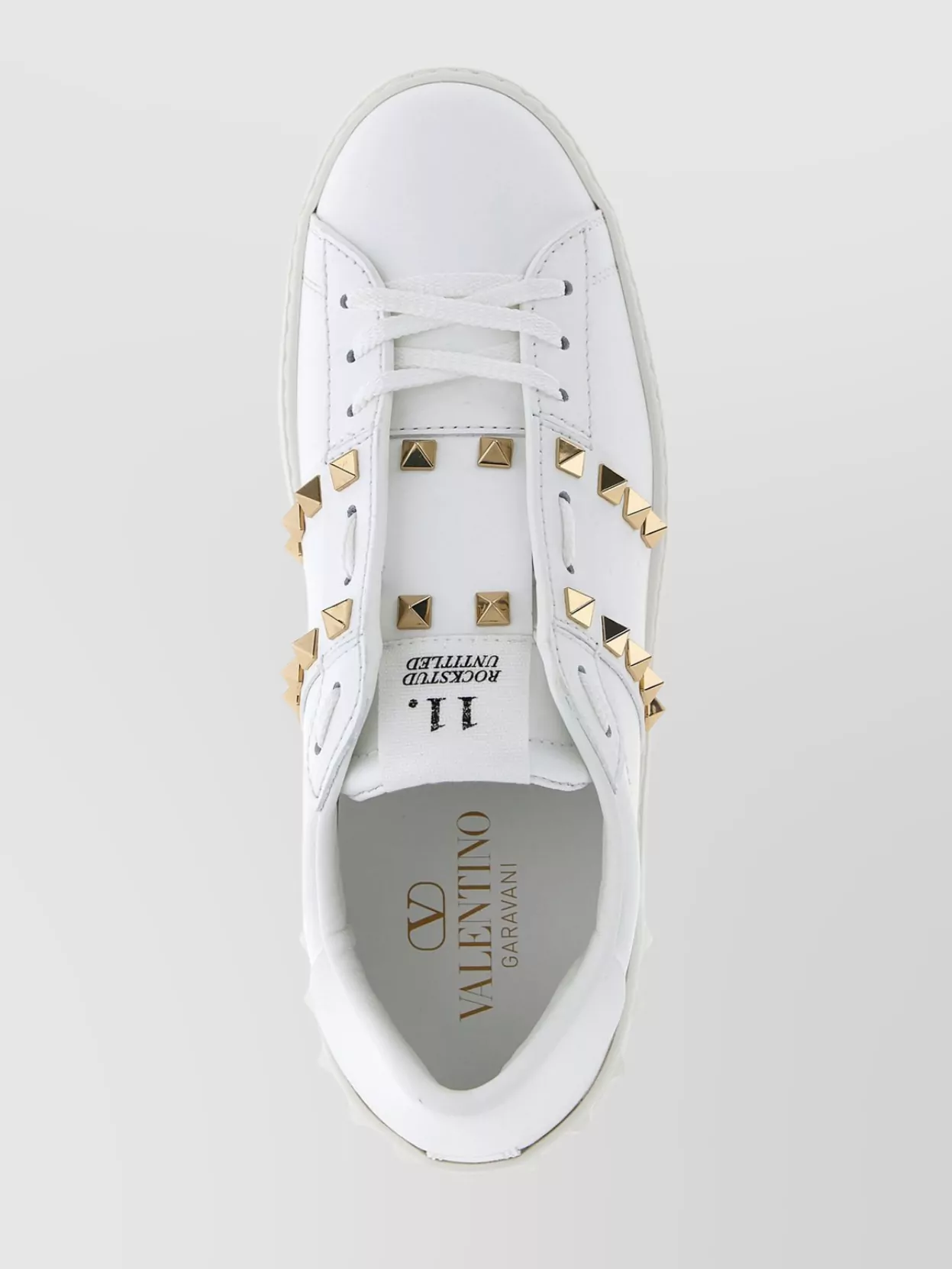 Valentino Garavani Rockstud Untitled Low-Top Rubber Sole Sneakers