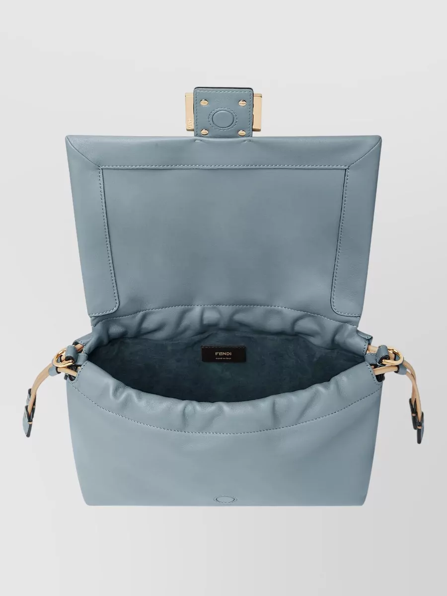 Fendi Mamma Medium Nappa Shoulder Bag Blossom