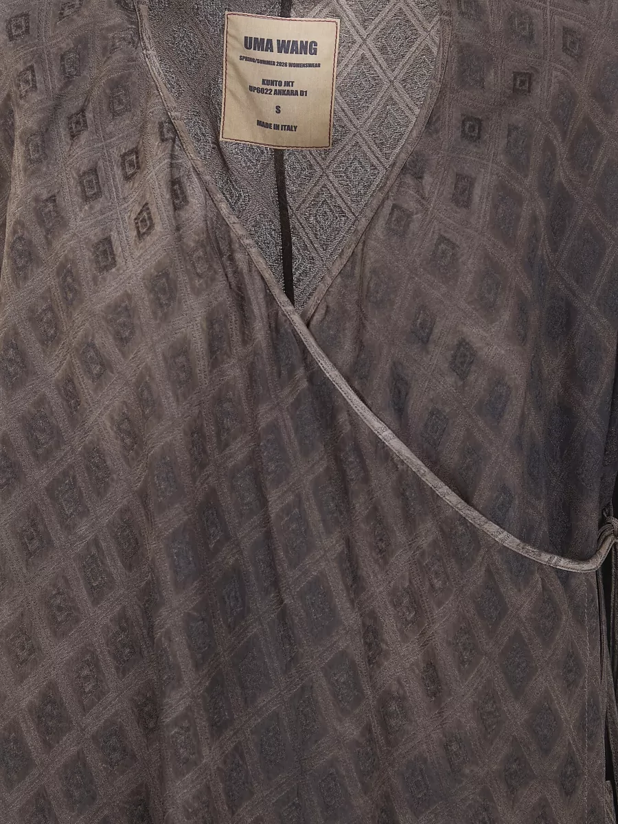 Uma Wang Cupro Fitted Jacket