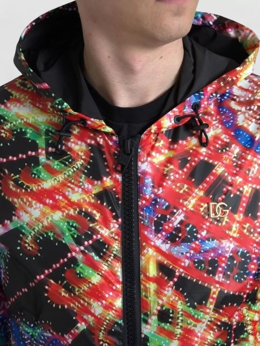 Dolce&Gabbana Printed Hooded Jacket