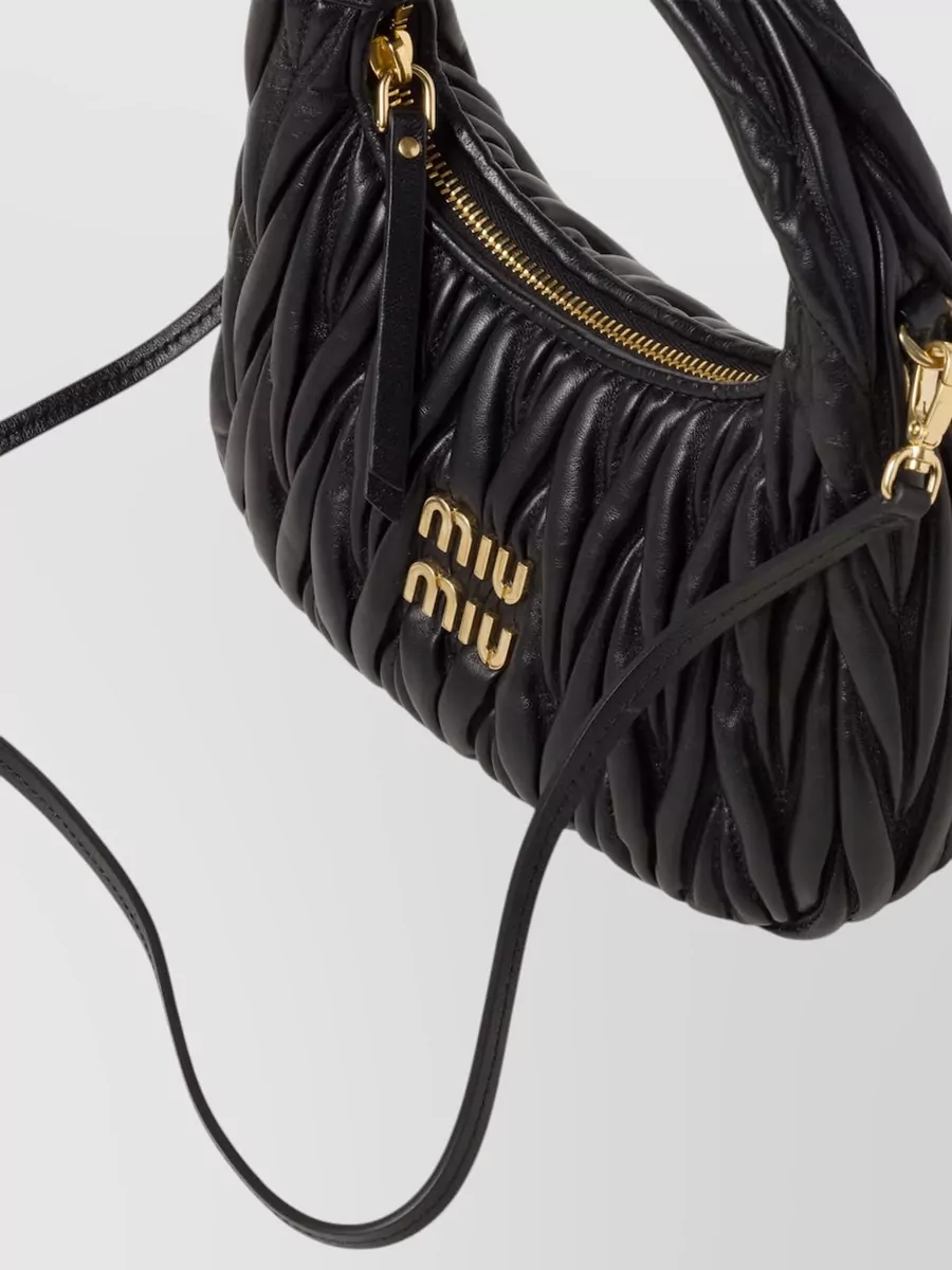 Miu Miu Retro Hobo Clutch Bag Detachable Strap