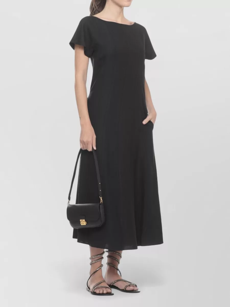 Antonelli Firenze Crew Neck Short Sleeve Midi Dress
