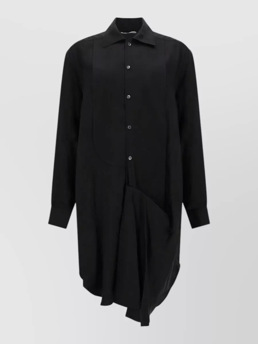 JW Anderson silk draped midi dress