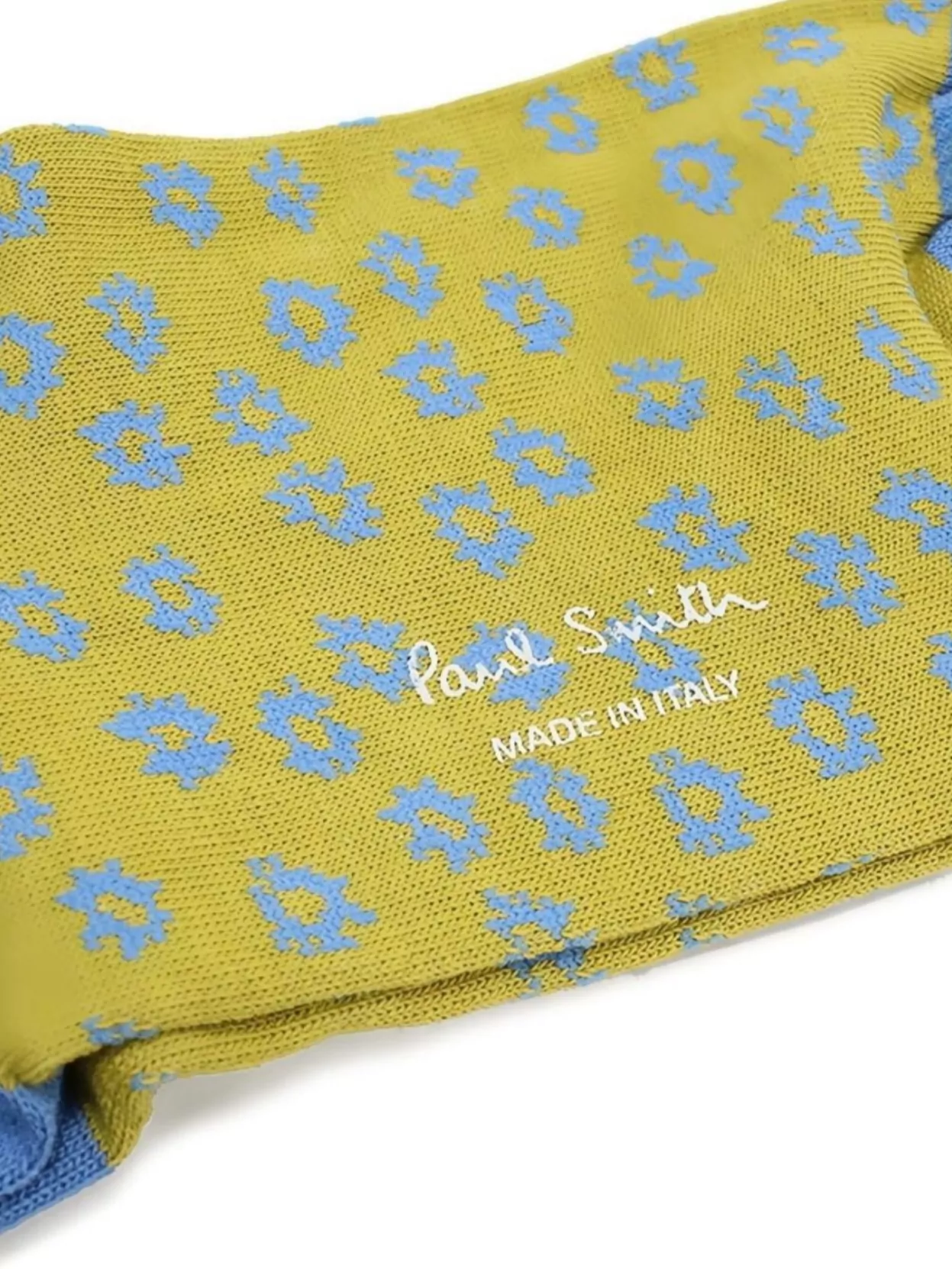 Paul Smith Floral Patterned Ribbed Cuff Socks