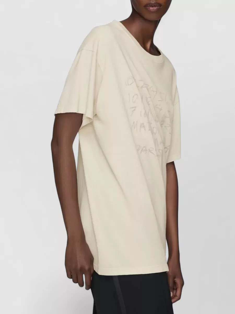 Maison Margiela Numeric Cotton T Shirt Graphic Print