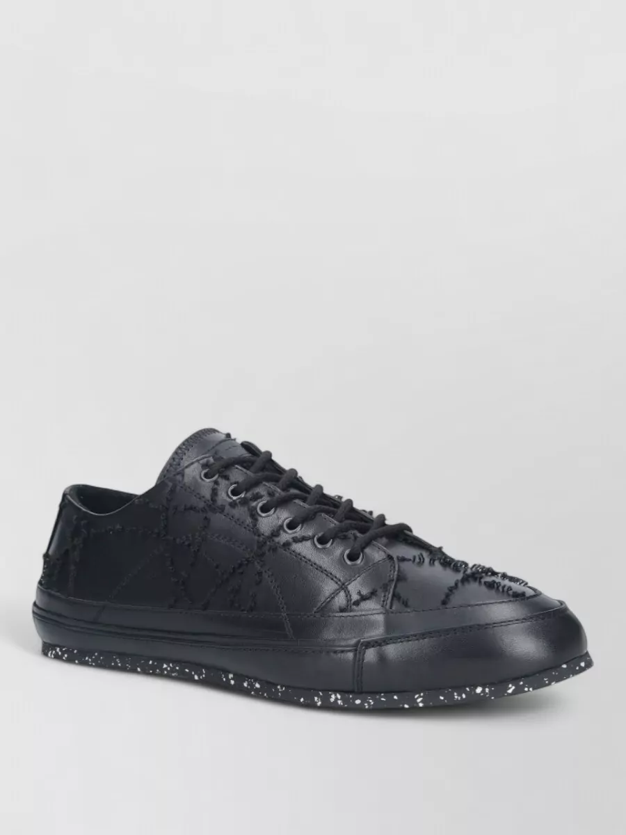 Kiko Kostadinov Leather Low-Top Sneakers