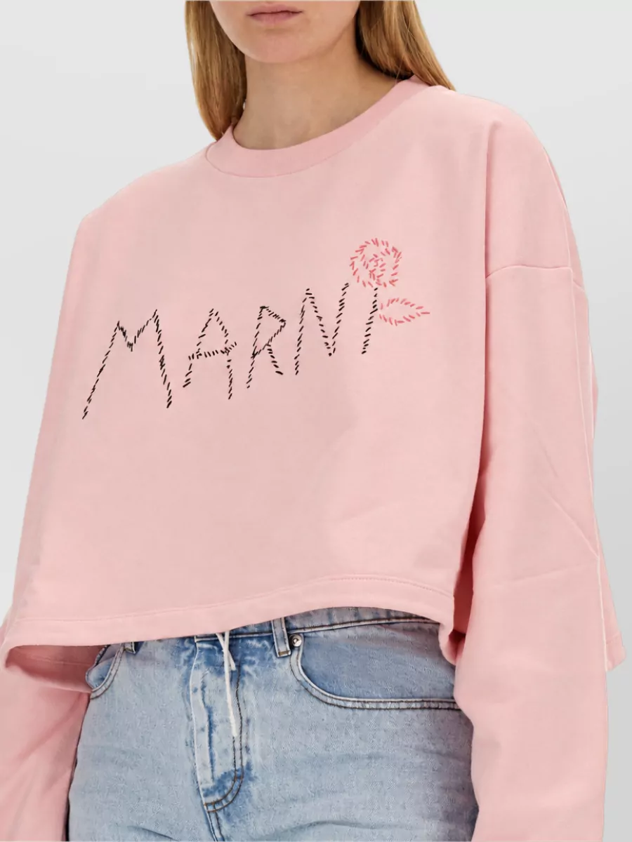 Marni Cotton Logo Sweatshirt