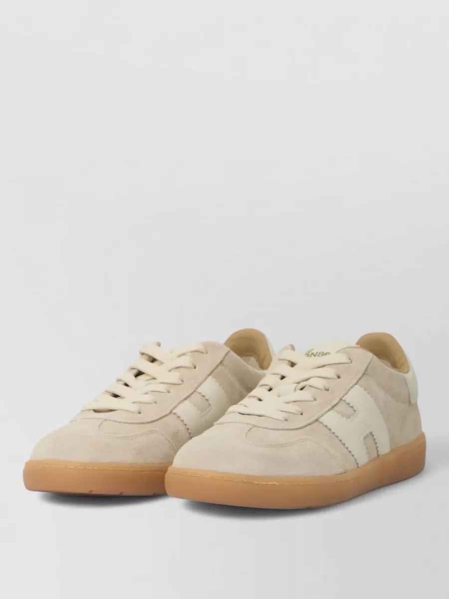 Hogan leather chunky lace-up sneakers