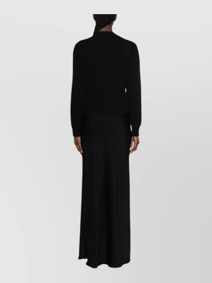 Fabiana Filippi Bead-Trim Ribbed Wool-Silk-Cashmere Cardigan