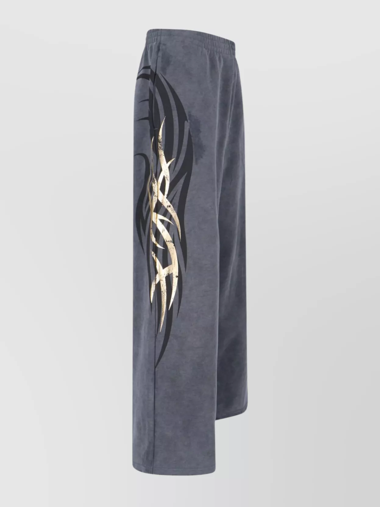 Balenciaga Straight Leg Trousers Graphic Print
