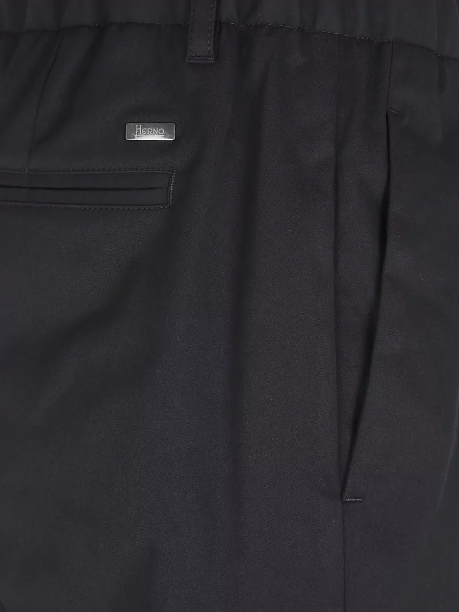 Herno Tailored Trousers Belt Loops Side Back Pockets