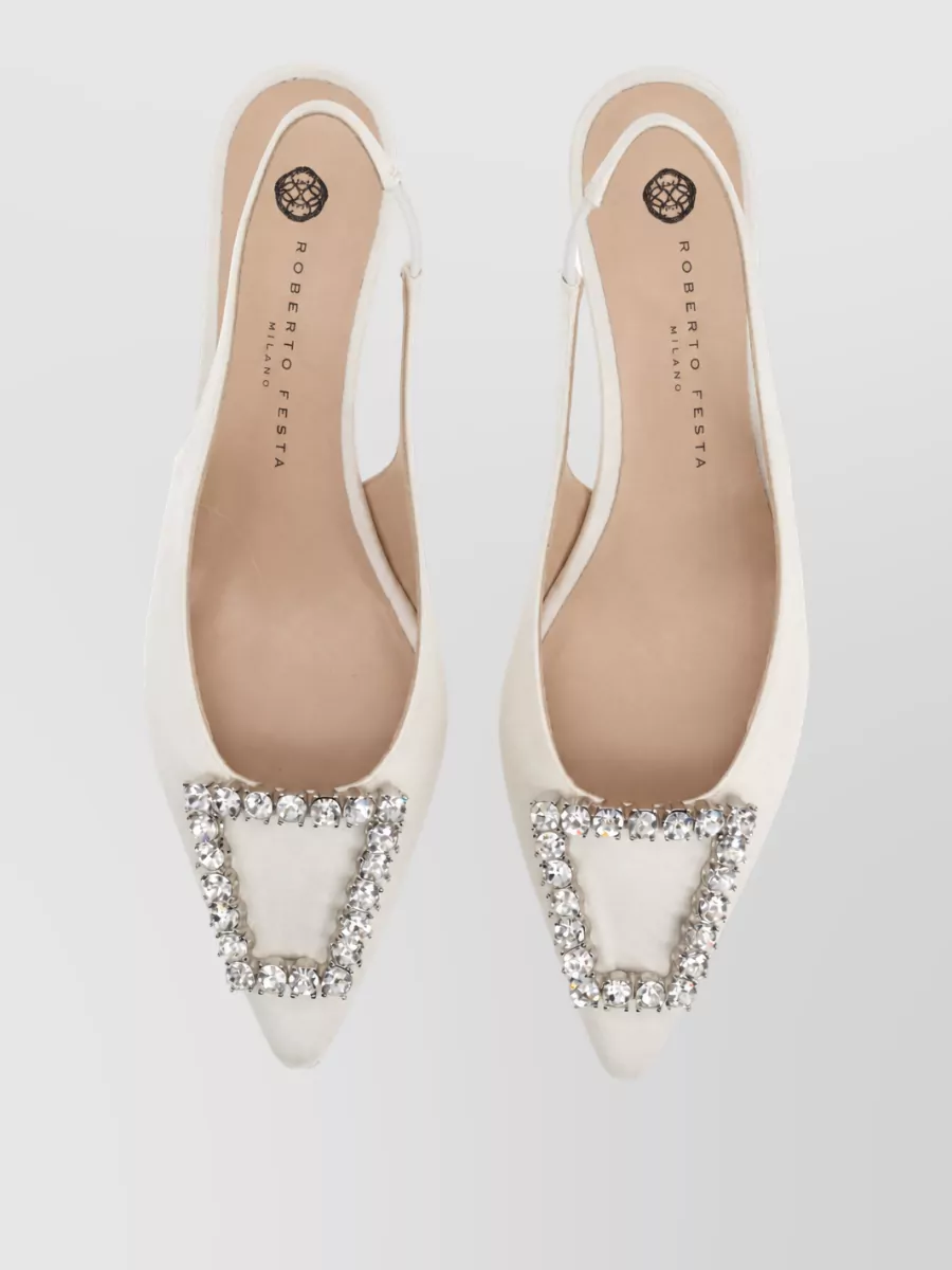 Roberto Festa Fabric Slingback Mules
