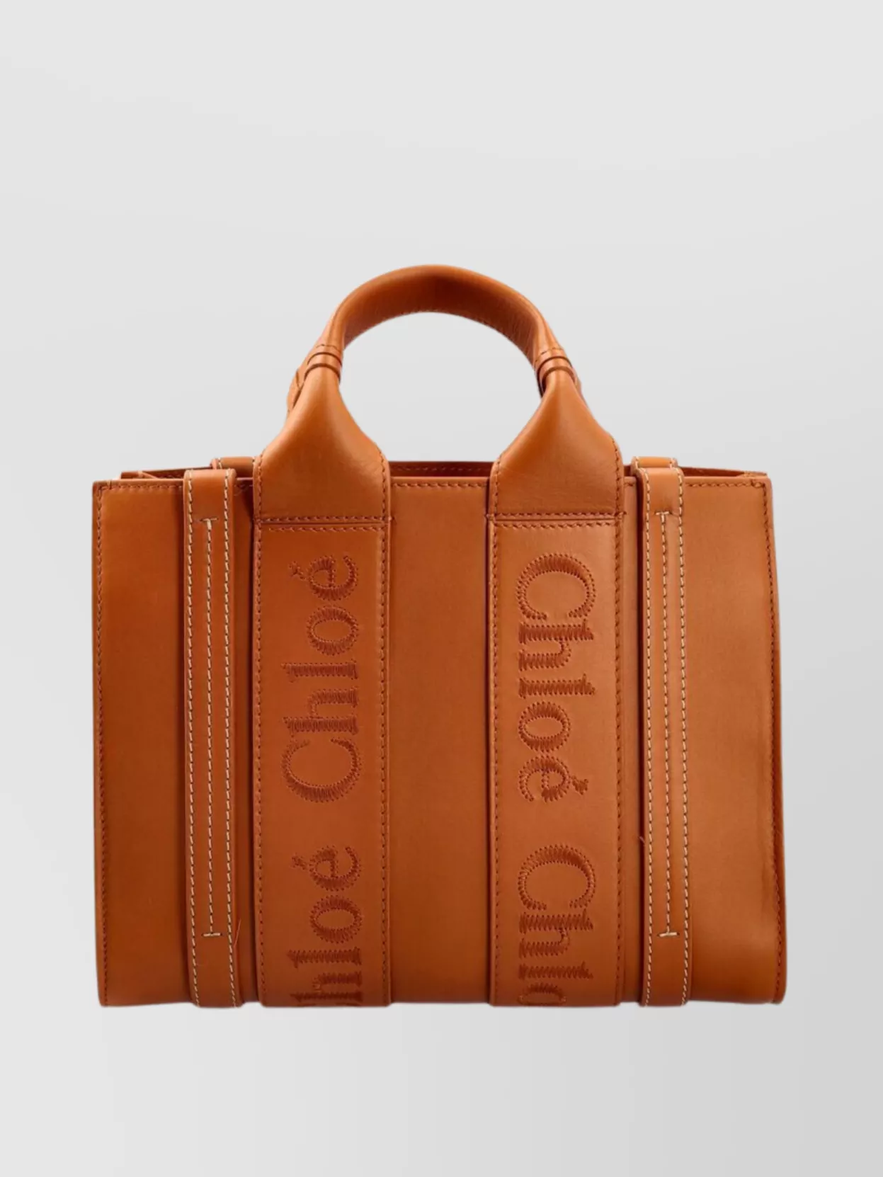 Shop Chloé Compact Woody Tote Bag