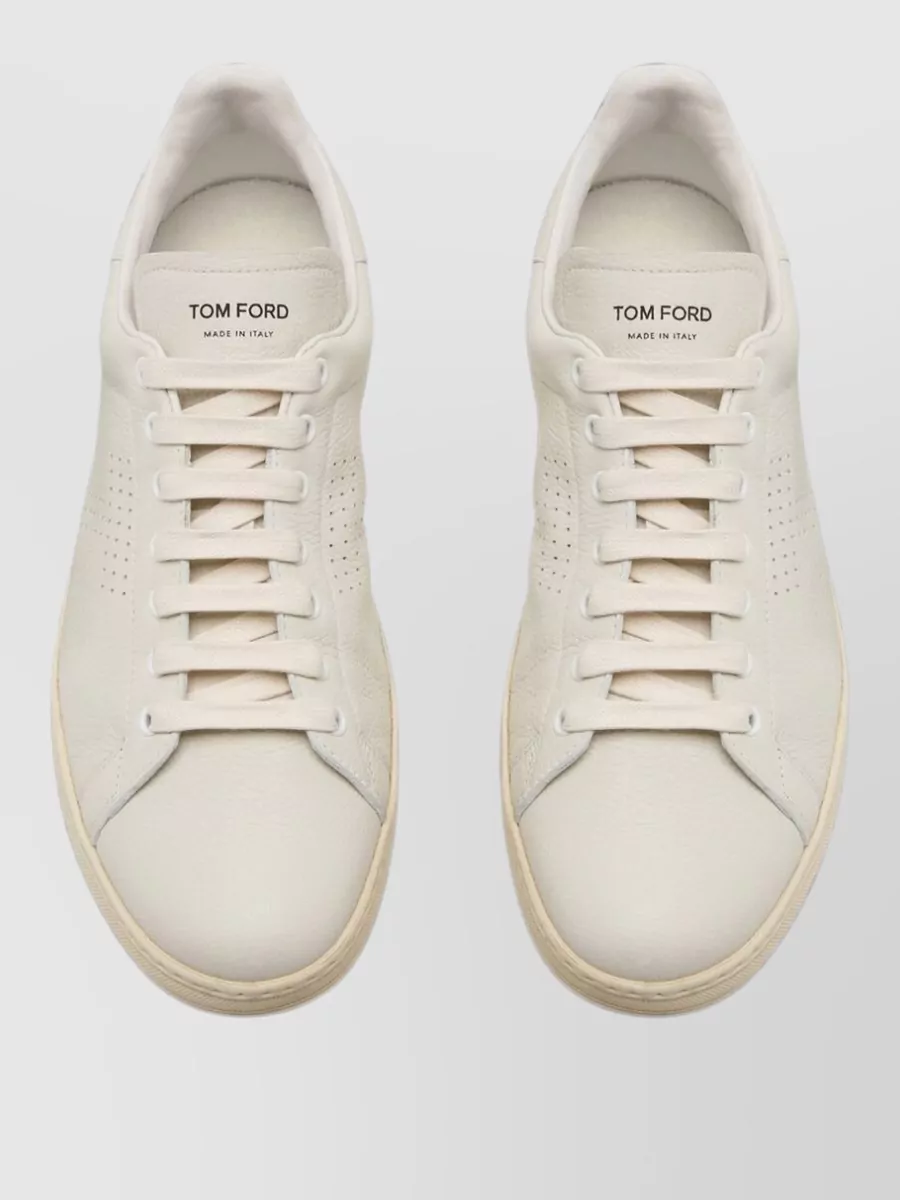 Tom Ford Leather Low-Top Sneakers