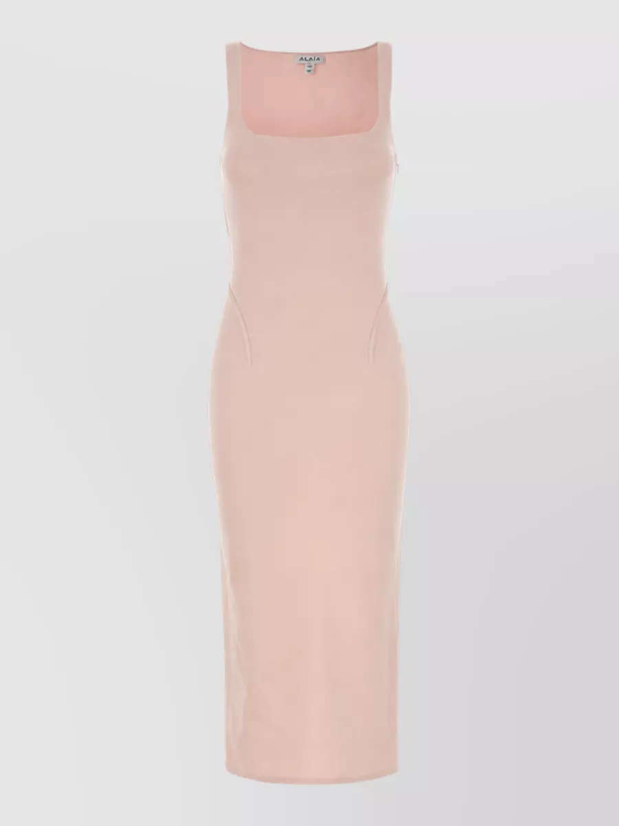 Alaïa Silk knit midi dress