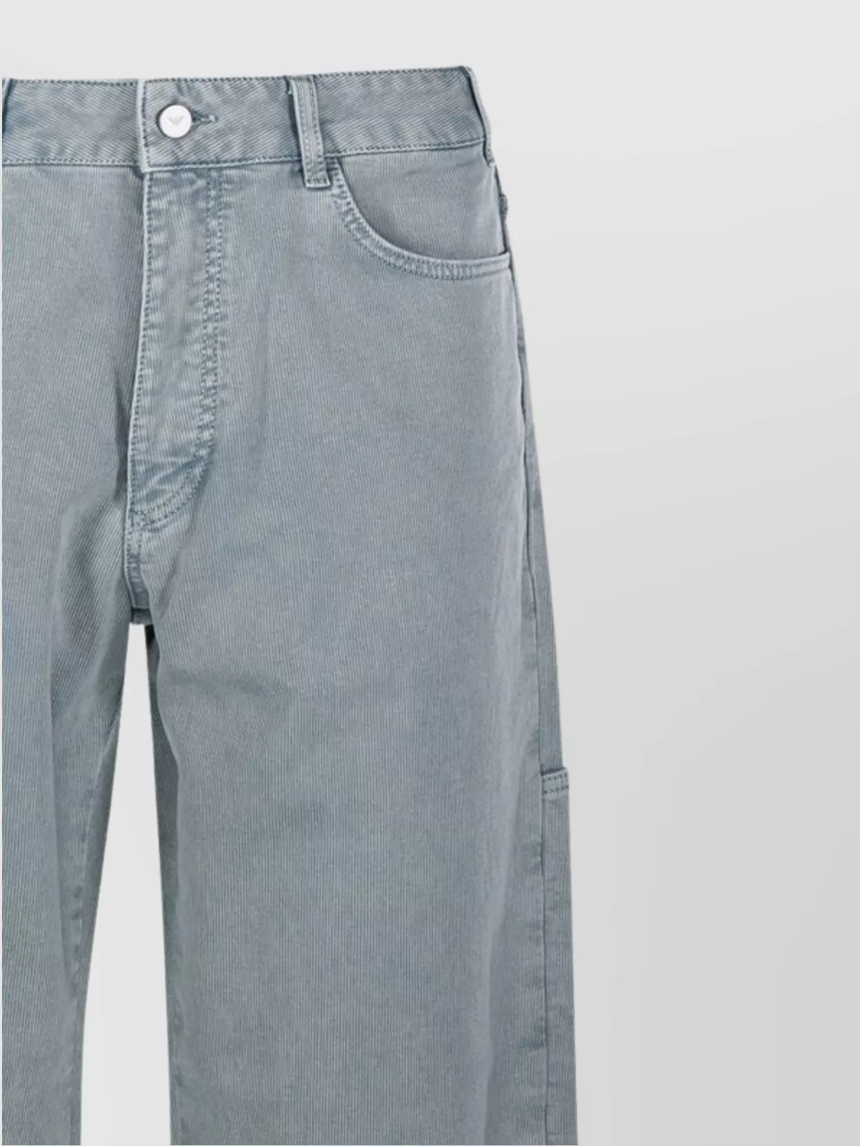 Emporio Armani Wide Leg Denim Trousers