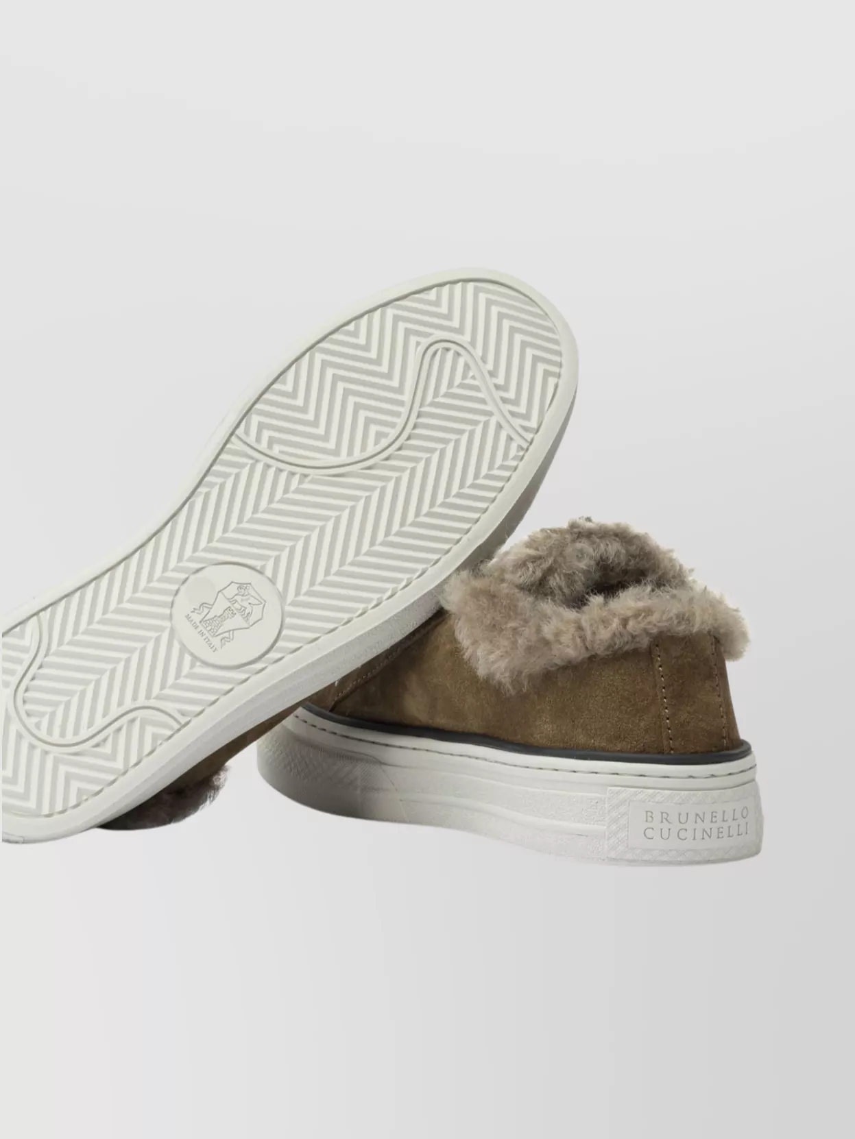 Brunello Cucinelli Jewel Accented Suede Sneakers With Metal Eyelets In Multi