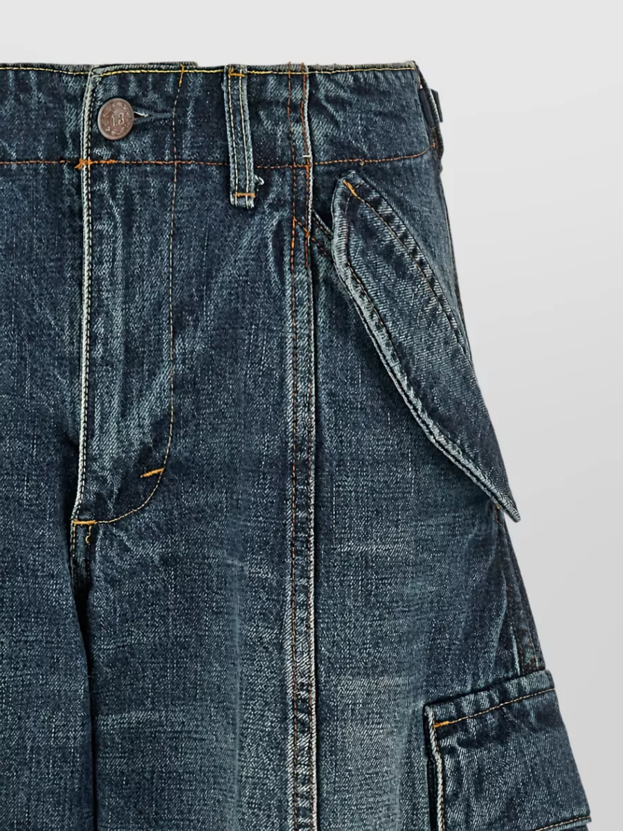 R13 Denim Oversized Balloon Cargo Jeans
