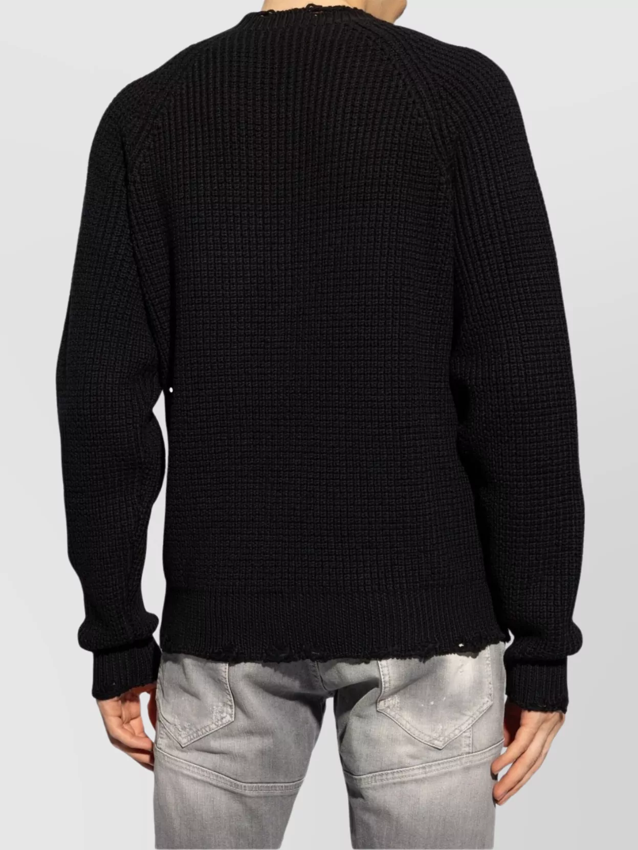 Dsquared2 Crew Neck Long Sleeve Knit Sweater