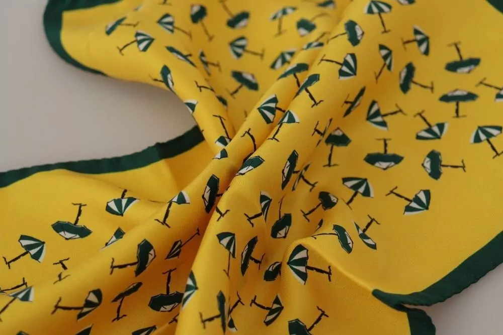 Dolce&Gabbana Silk Printed Pocket Square