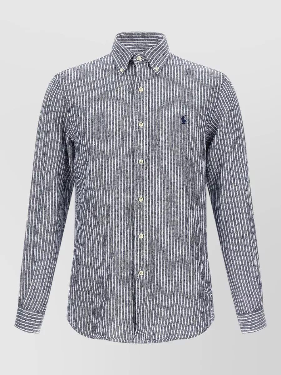 Polo Ralph Lauren striped linen button-down shirt