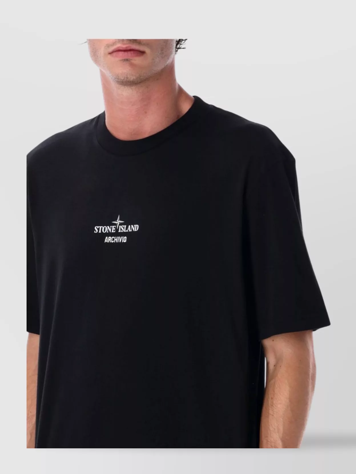 Stone Island Regular Fit Graphic T-Shirt With Archivio Print
