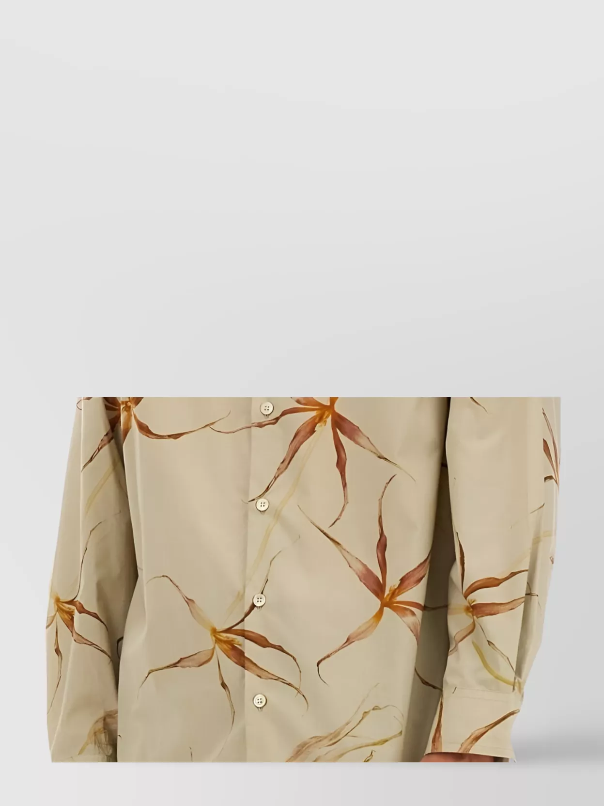 Dries Van Noten Floral Long Sleeve Tulip Print Top