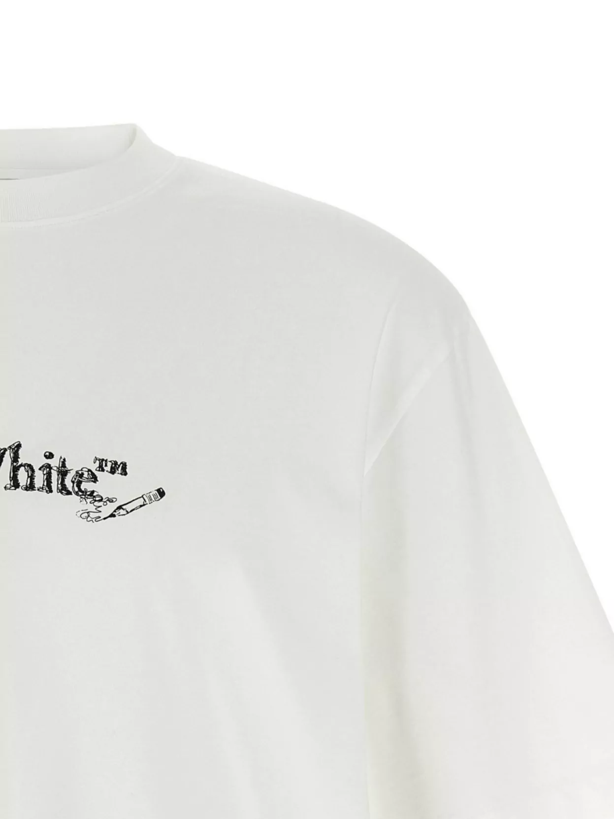 Off-white Arrow Design Skate Graphic T-shirt In White