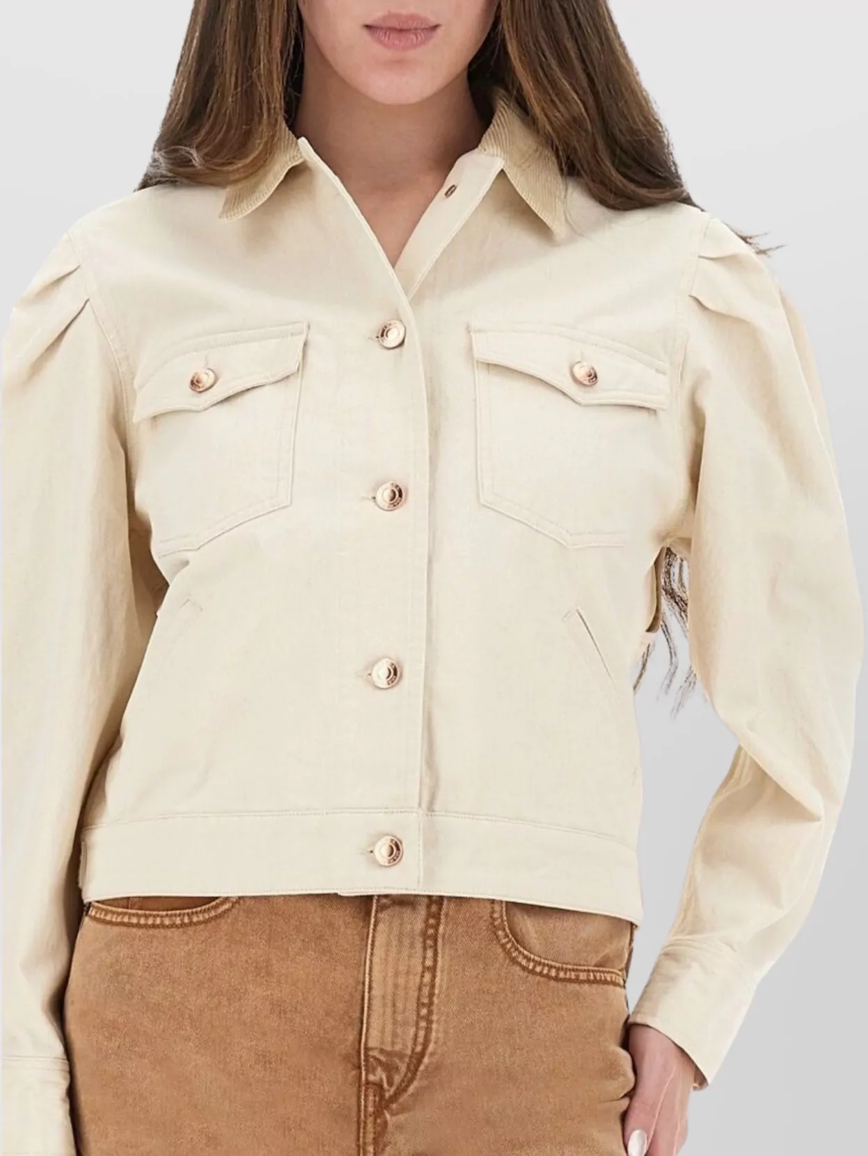 Isabel Marant Jacket With Chest Pockets And Collared Neck