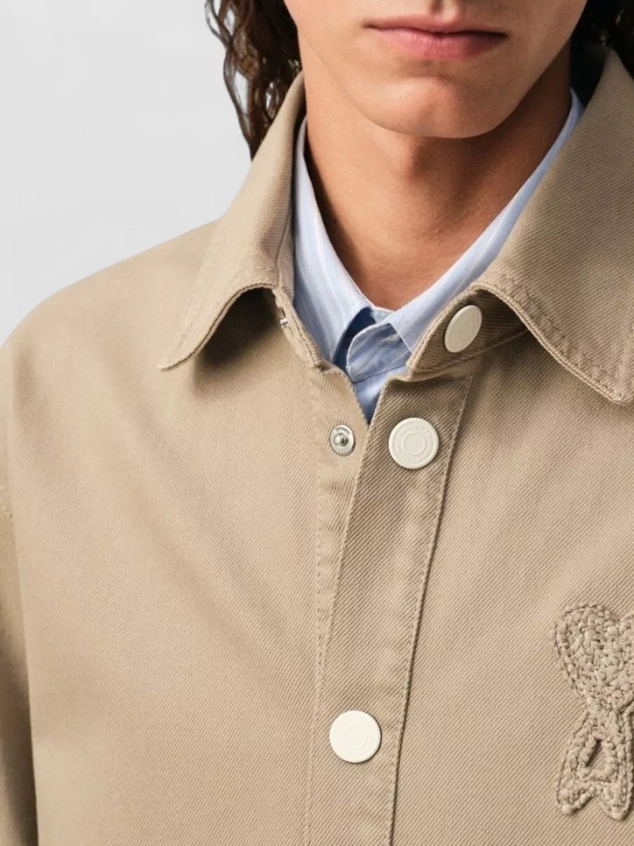 Ami Paris Denim Oversized Overshirt