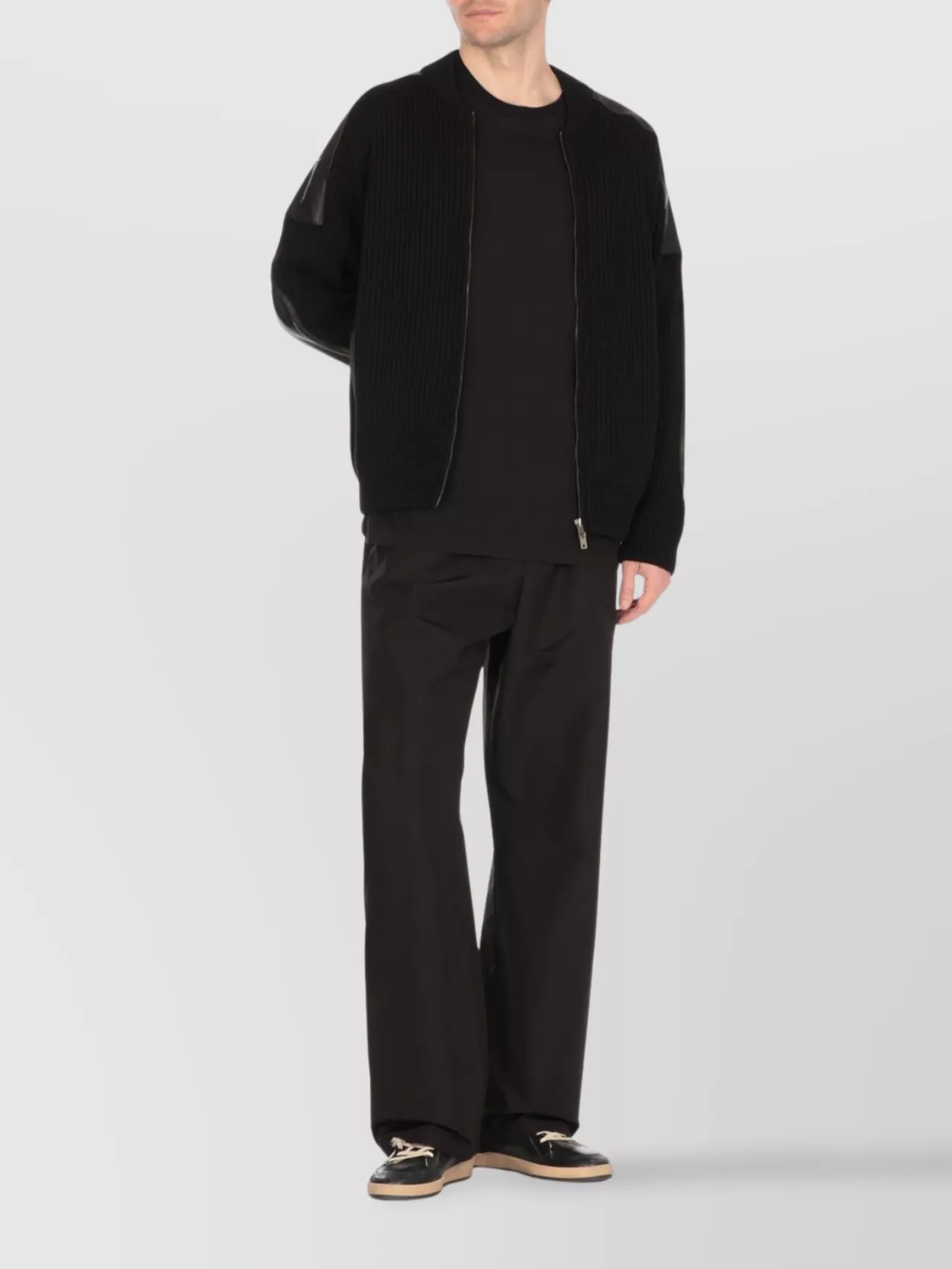 Golden Goose Man's Wide Leg Trousers With Pockets