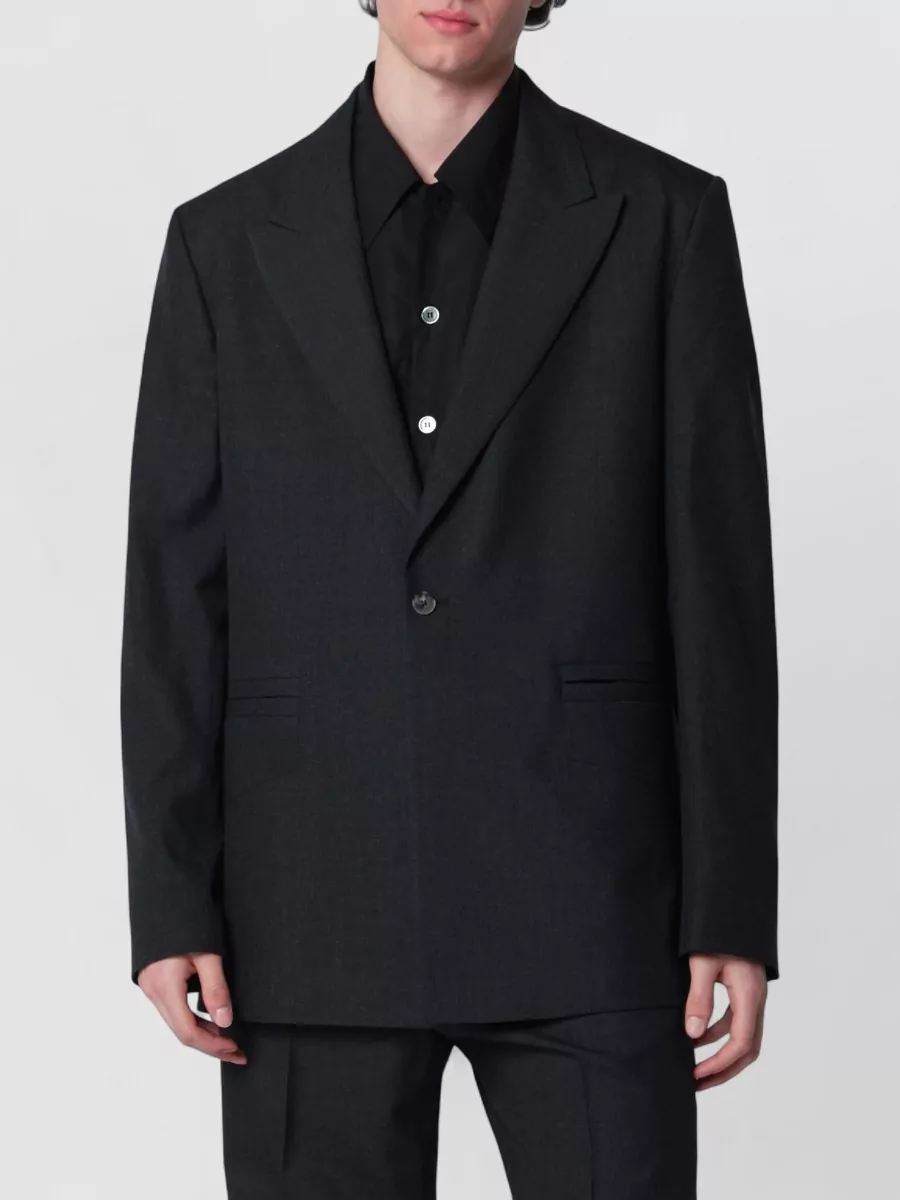 Namacheko wool checked single-breasted coat