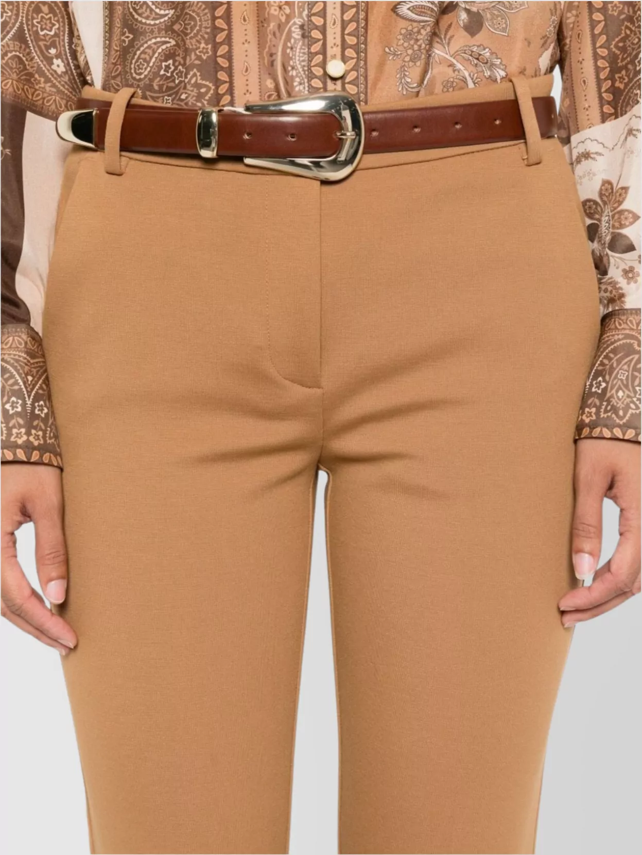 Pinko Straight Trousers With Belt Loops And Pockets