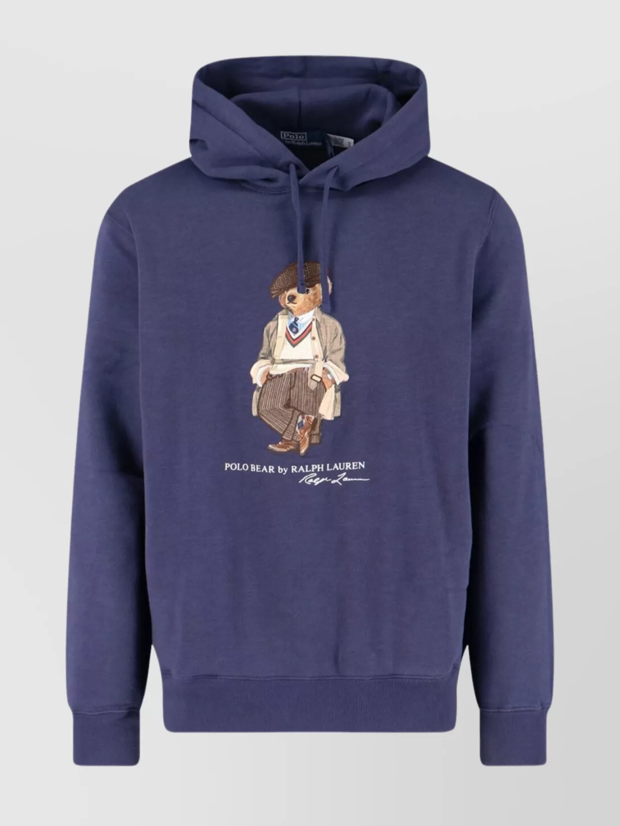 Polo Ralph Lauren Hooded Sweatshirt With Graphic Print And Pocket In Blue