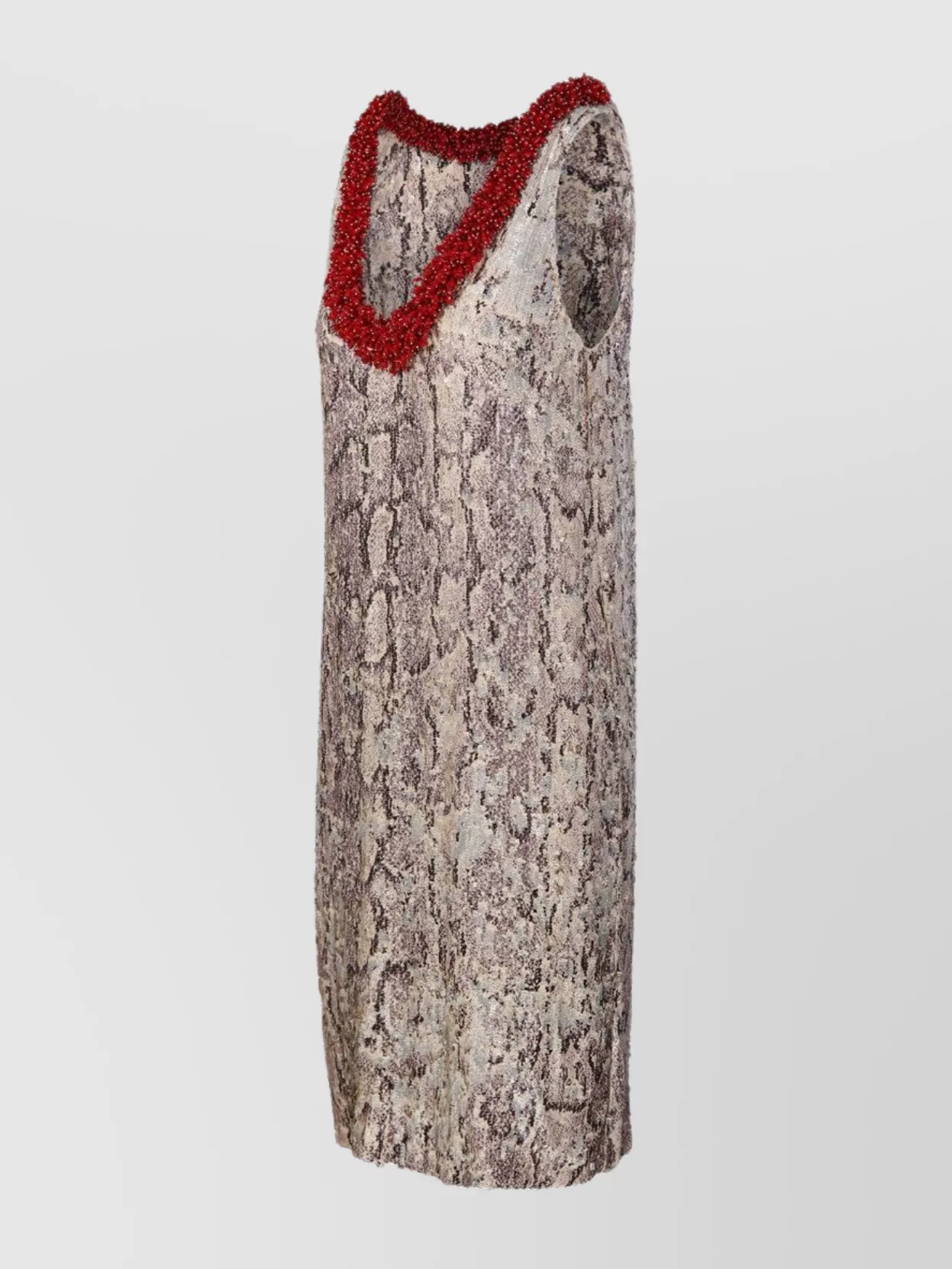 Dries Van Noten Embellished Neckline Knee-length Sleeveless Dress