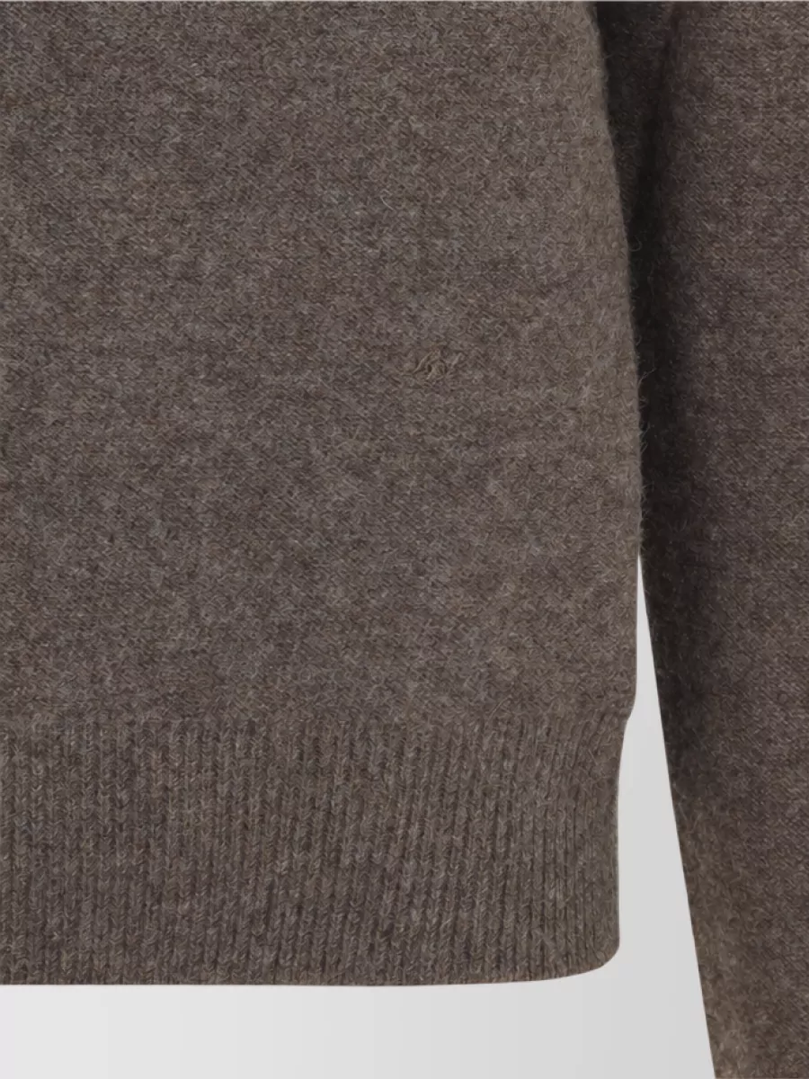 Bottega Veneta Cashmere Wool Long-Sleeve Fine-Knit Polo Jumper