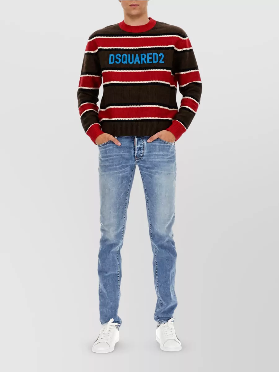 Dsquared2 virgin wool logo-print t-shirt