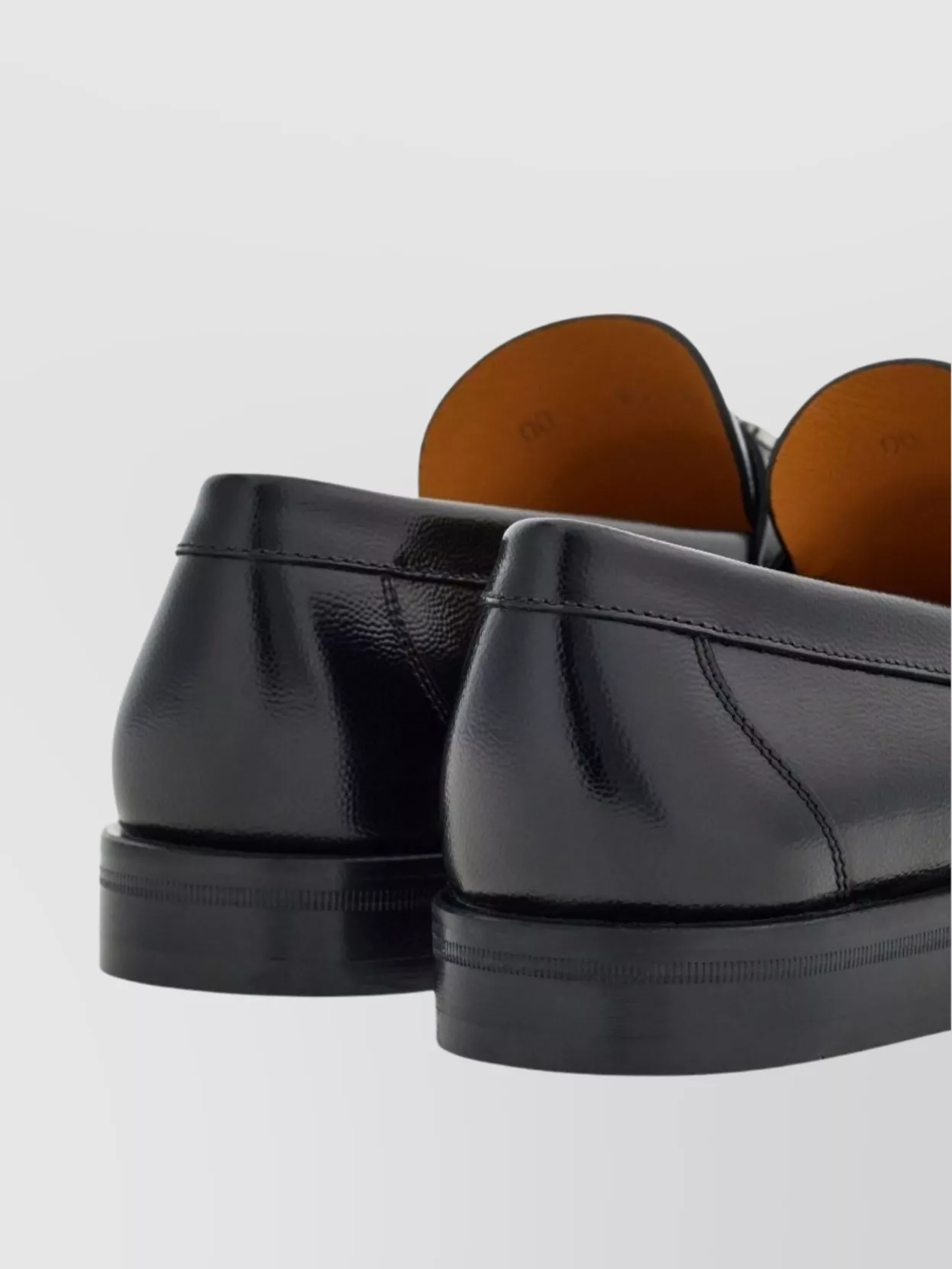 Ferragamo Leather Loafer Metal Buckle Detail