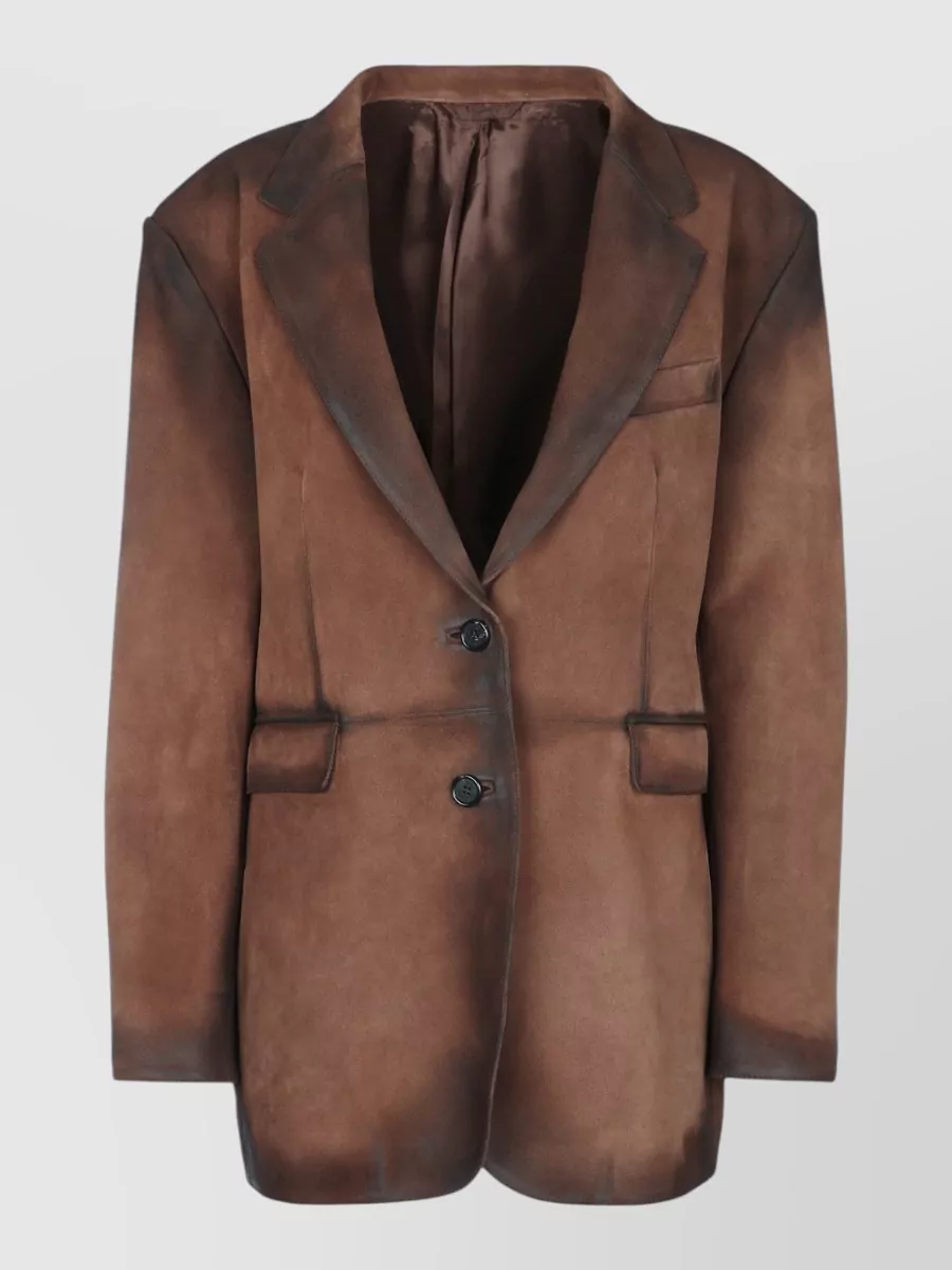 Acne Studios leather blazer