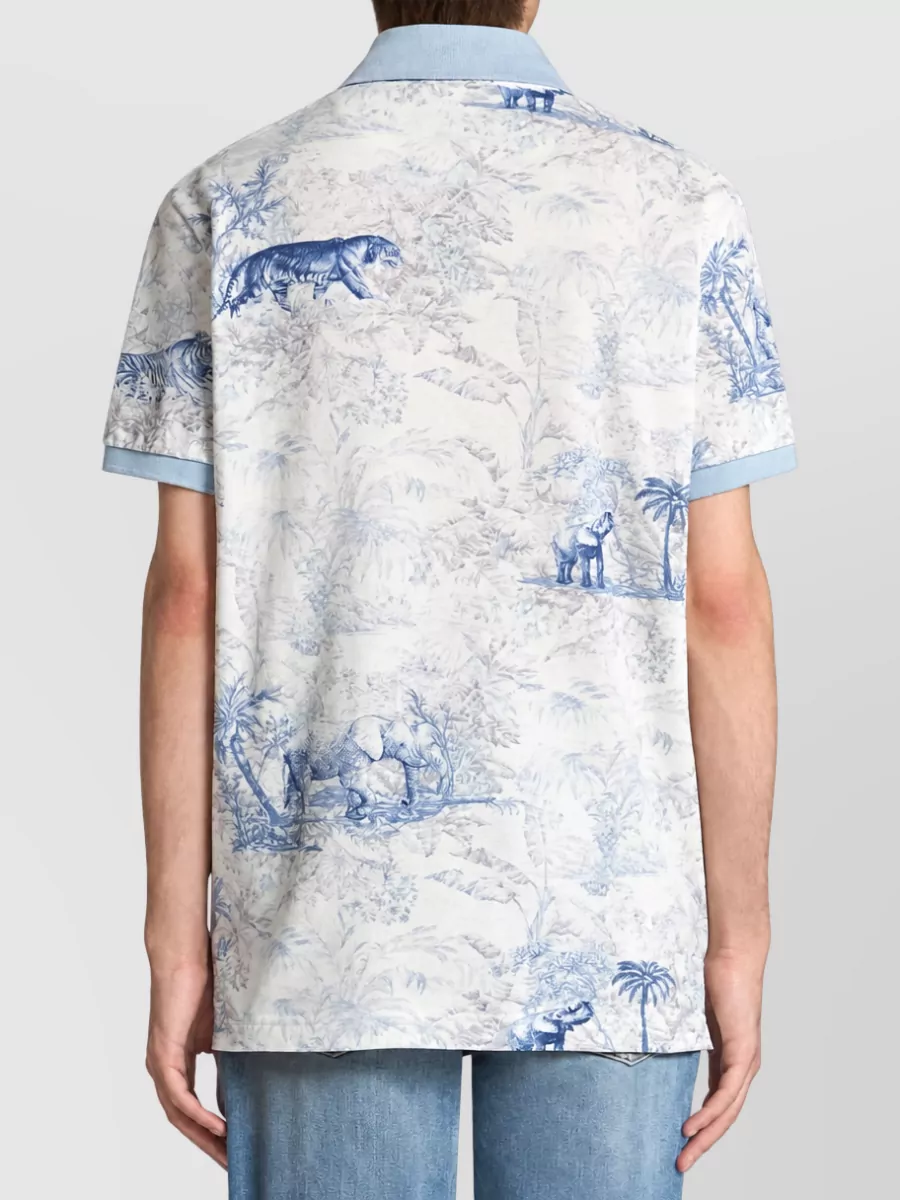 Etro Printed Polo Shirt