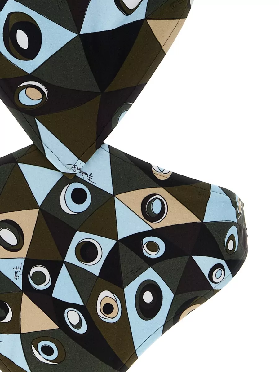 Pucci Printed Cutout Trikini