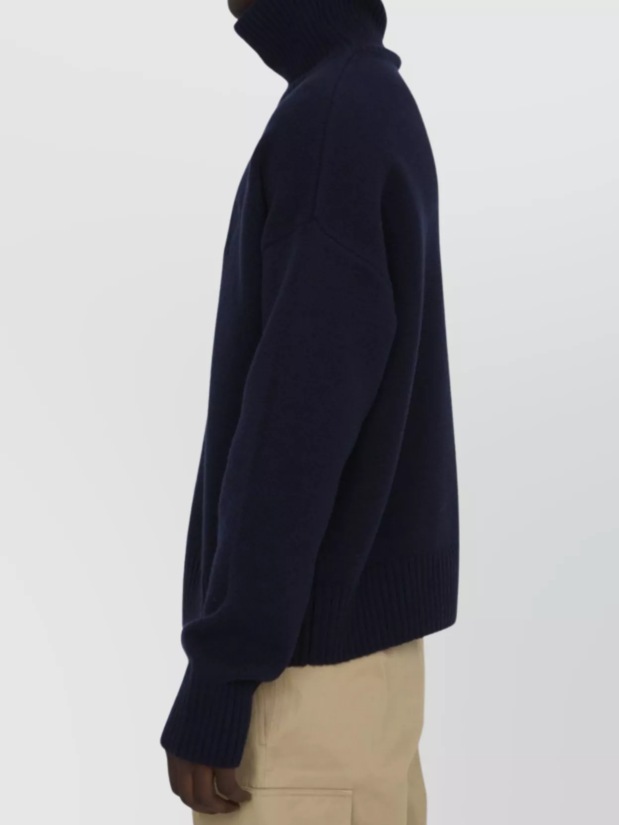 Ami Paris Heart Friend Turtleneck Sweater Blend