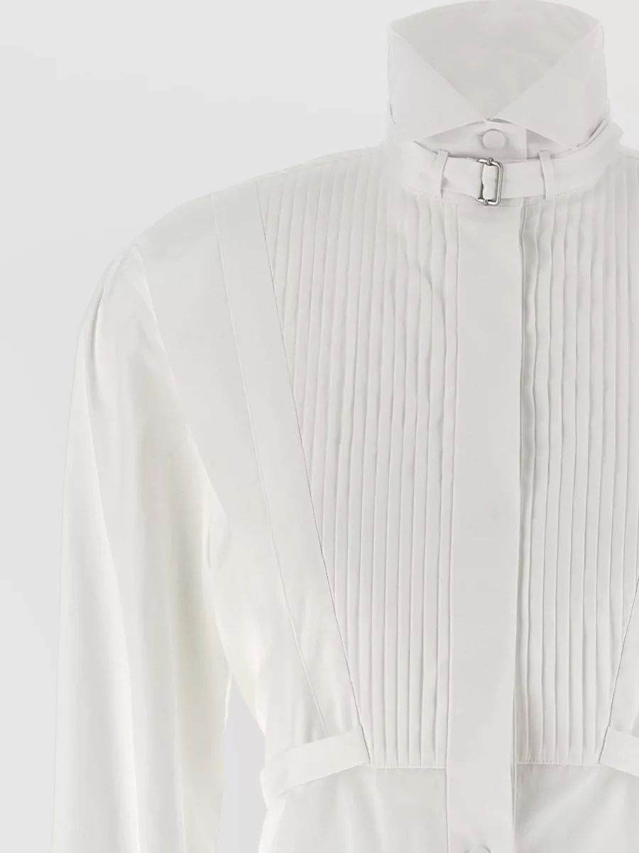 Mc Queen Cotton Pleated Shirt Dress