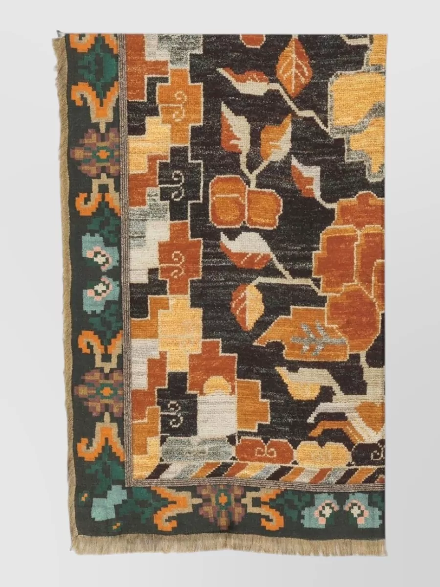 Pierre louise mascia printed silk scarf