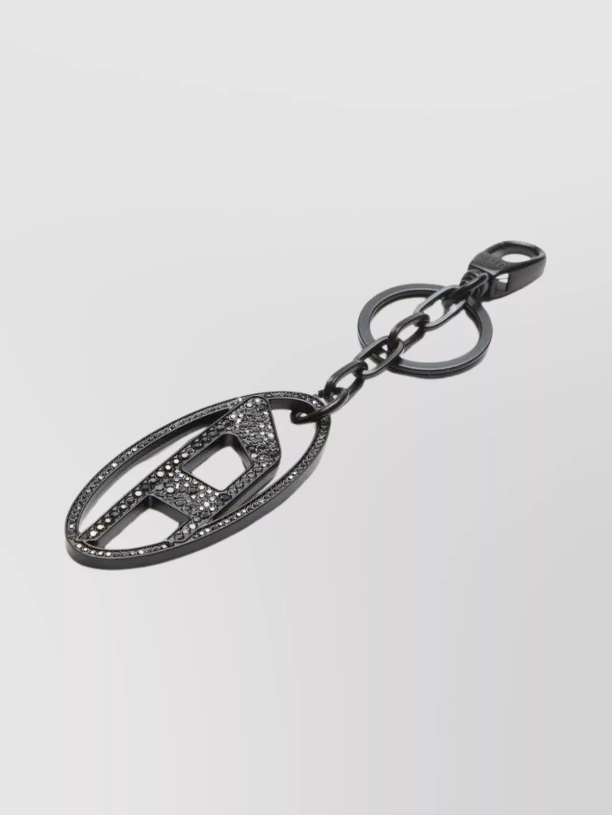 Diesel Chain Link Wallet Keyring Attachment In Black