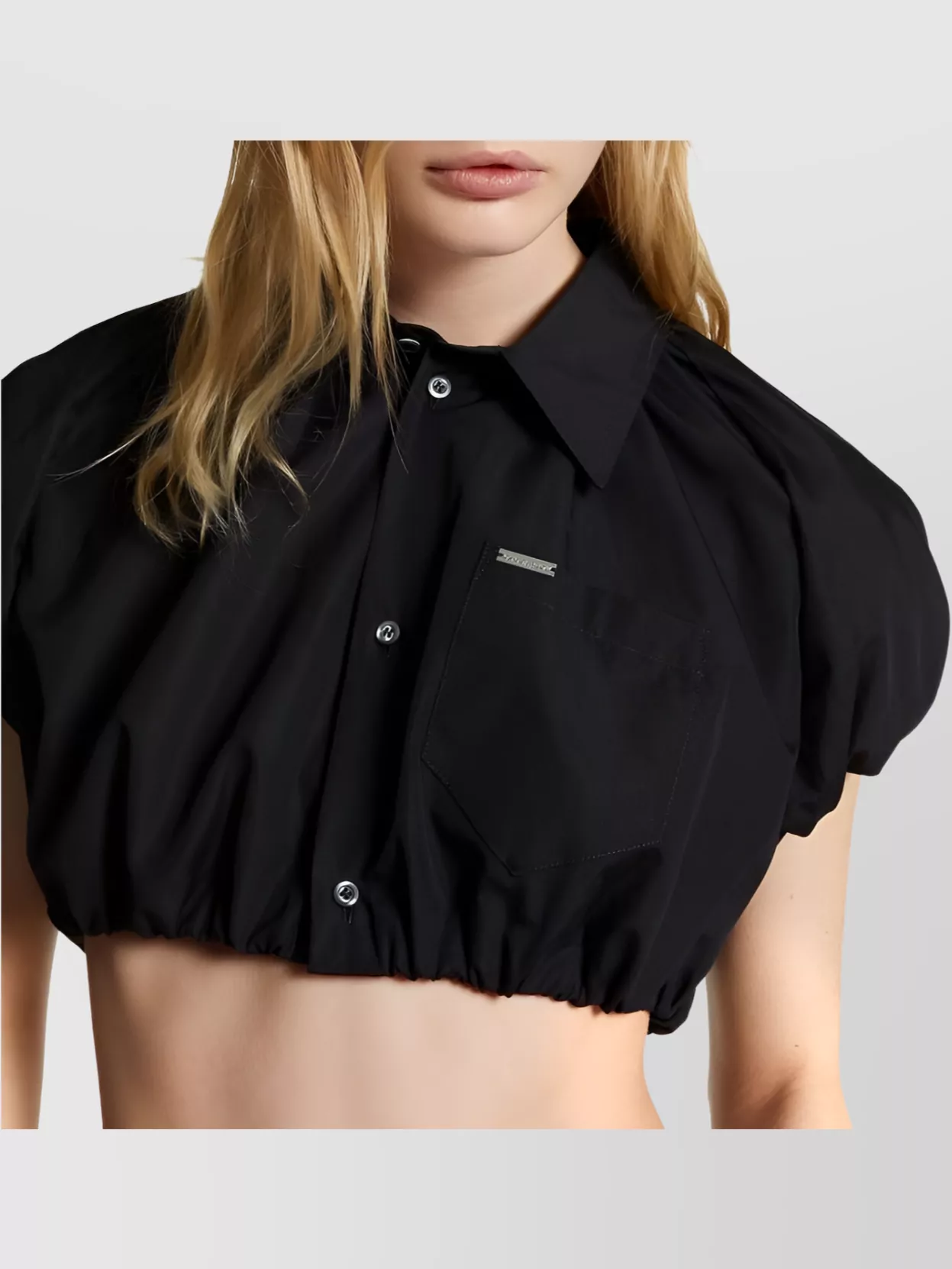 Dsquared2 Cropped Short Sleeve Shirt With Chest Pocket