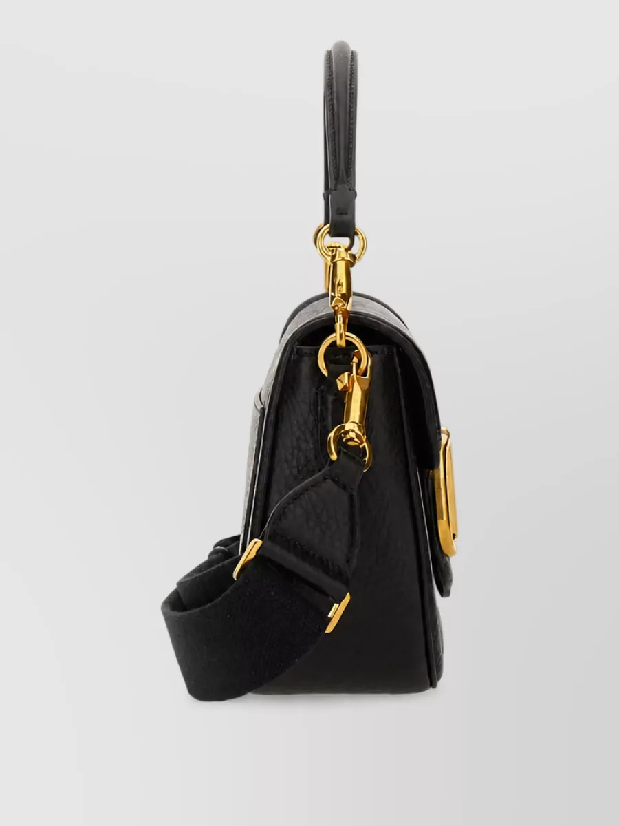 Valentino Garavani Alltime Leather Shoulder Bag