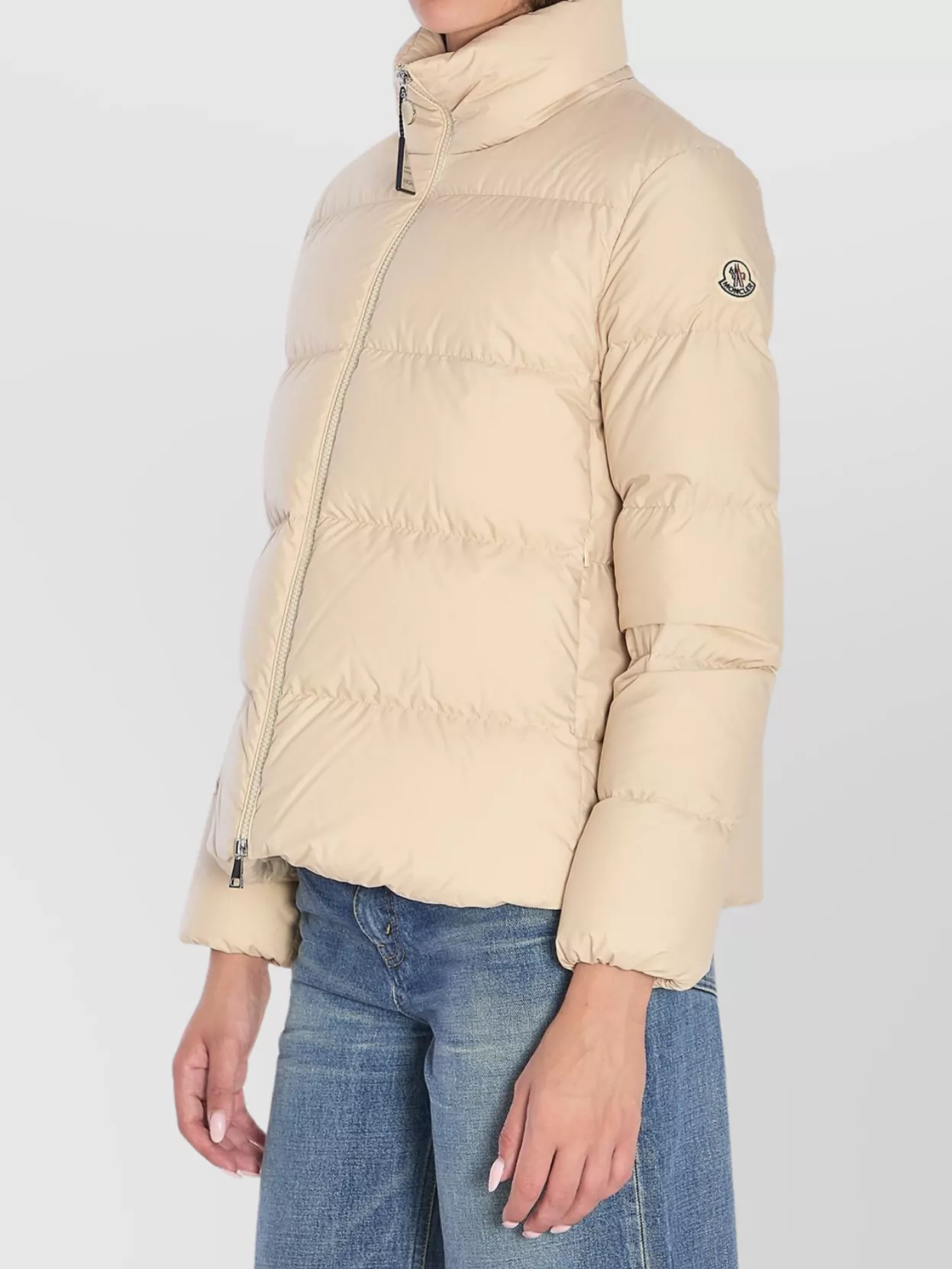Moncler Mauzun Puffer Jacket In Neutral