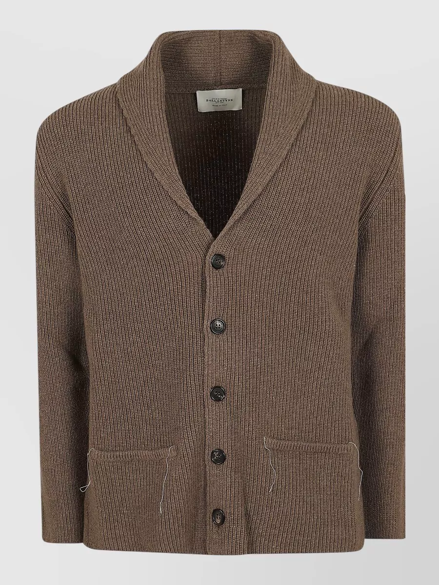 Ballantyne wool shawl collar cardigan