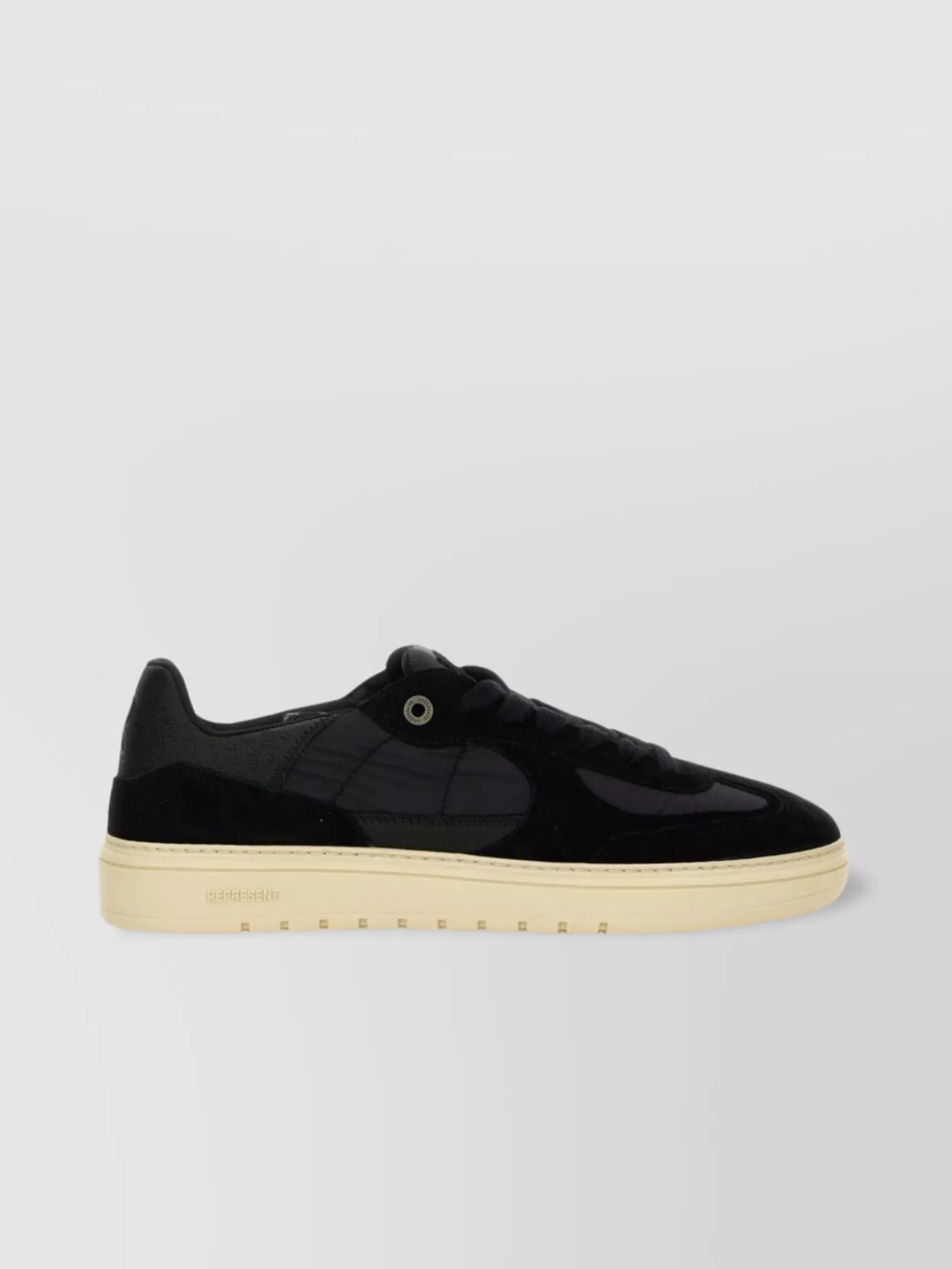 Represent Suede Panel Low-Top Sneaker With Rubber Sole